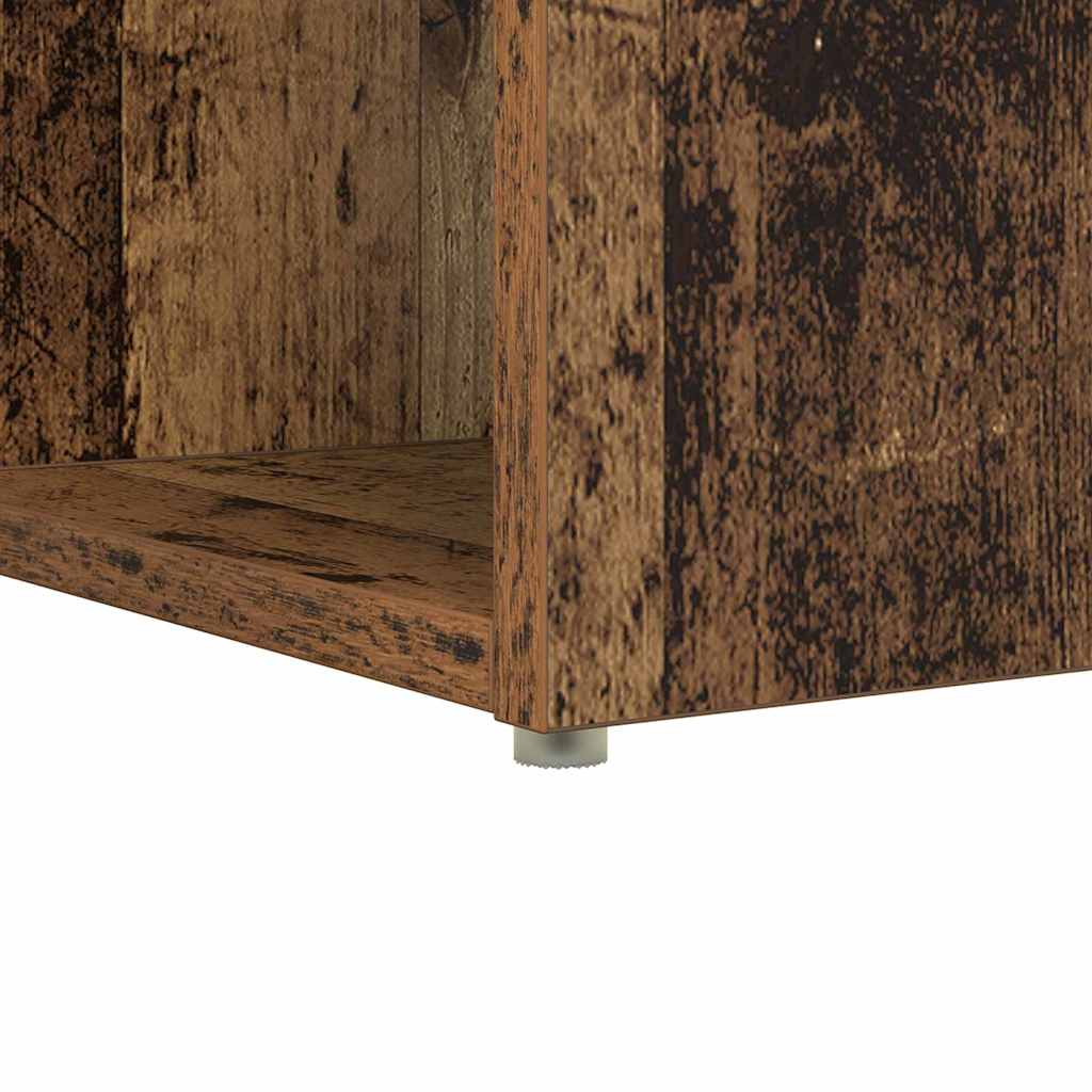 vidaXL Desk with Shelf Old Wood 108 x 55 x 103.5 cm Engineered Wood