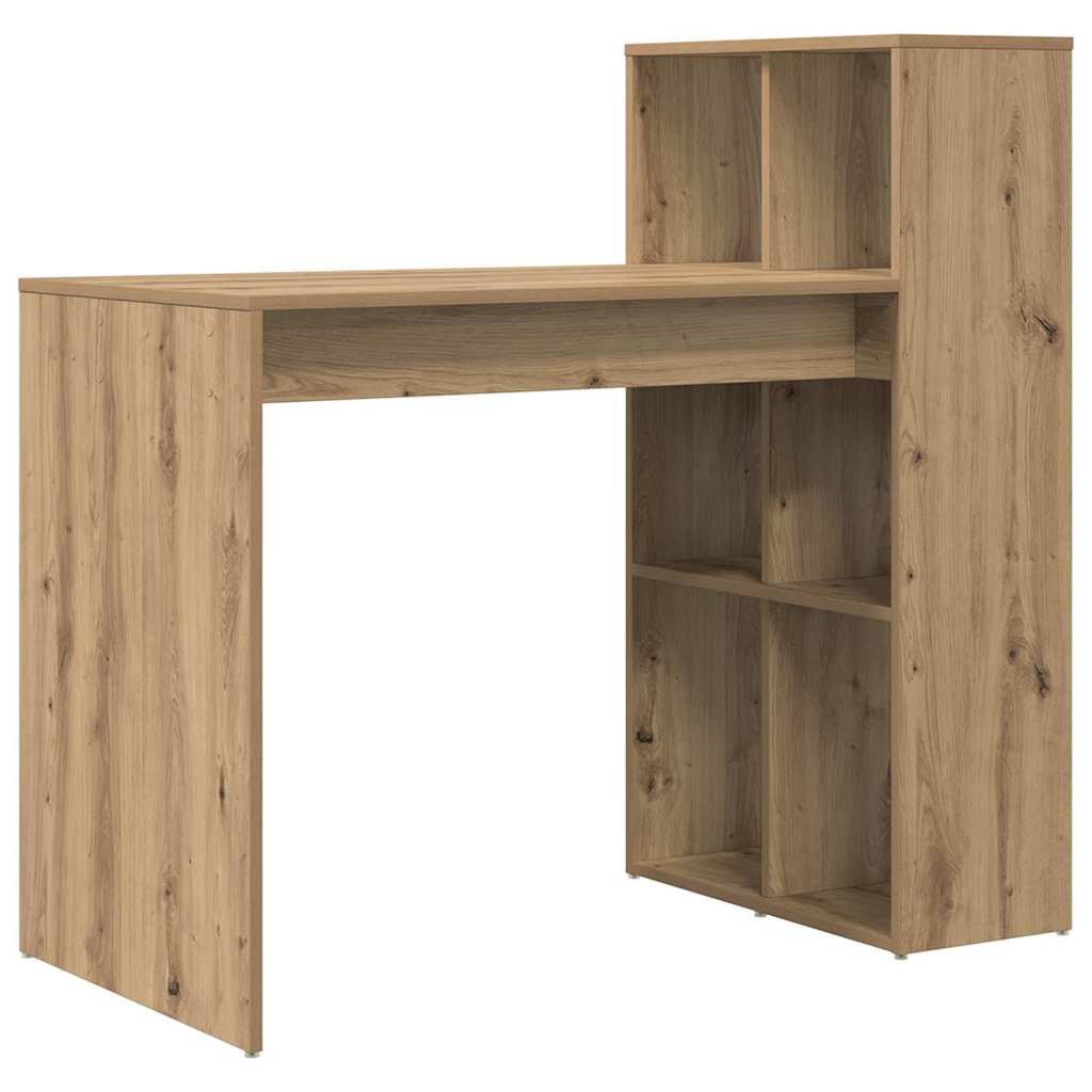 vidaXL Desk Artisan Oak Engineered Wood 108 x 55 x 103.5 cm