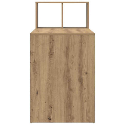 vidaXL Desk with Shelf Artisan Oak 108 x 55 x 103.5 cm Engineered Wood