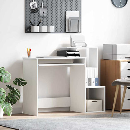 vidaXL Desk with Drawer White 106 x 41 x 88.5 cm Engineered Wood