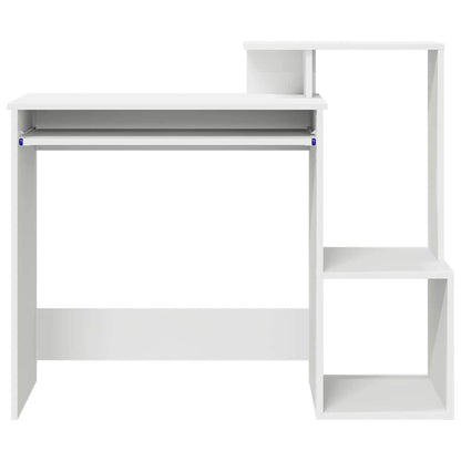 vidaXL Desk with Drawer White 106 x 41 x 88.5 cm Engineered Wood