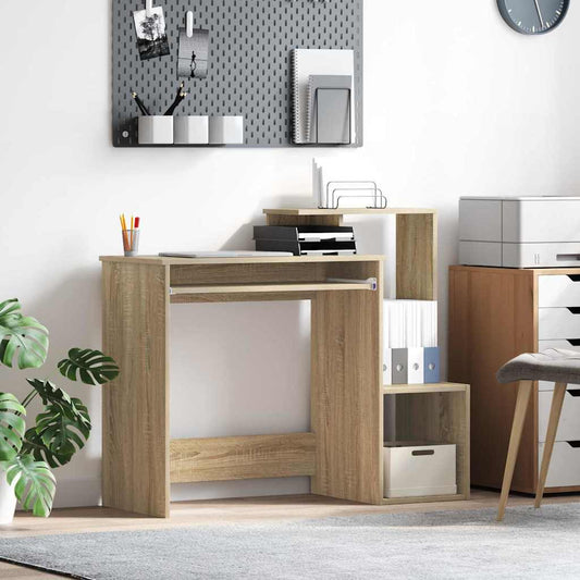 vidaXL Desk with Drawer Sonoma Oak 106 x 41 x 88.5 cm Engineered Wood