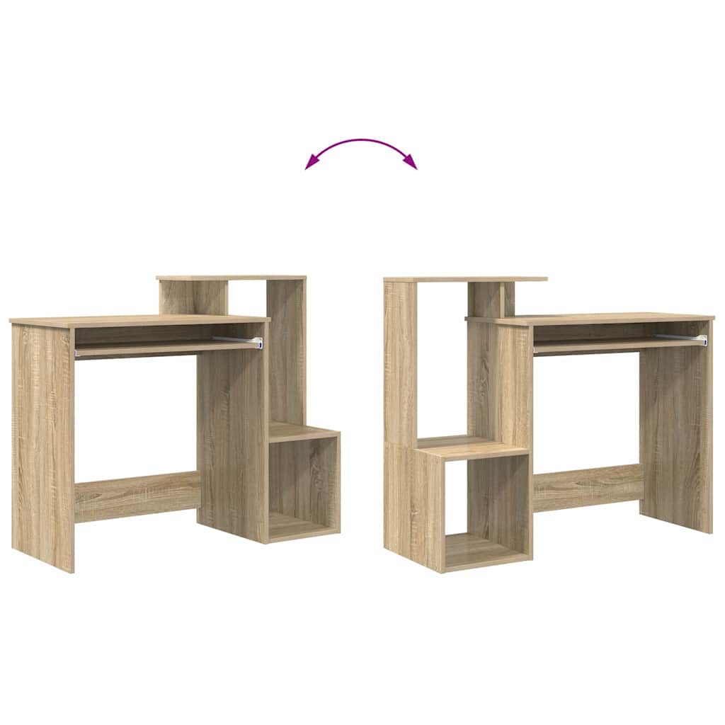 vidaXL Desk with Drawer Sonoma Oak 106 x 41 x 88.5 cm Engineered Wood
