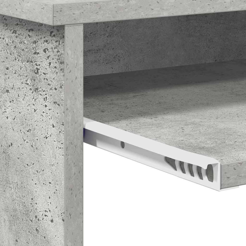 vidaXL Desk Concrete Grey 106 x 41 x 88.5 cm Engineered Wood