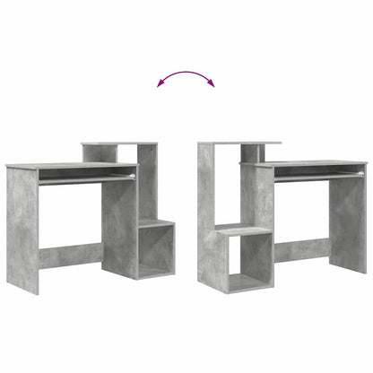 vidaXL Desk Concrete Grey 106 x 41 x 88.5 cm Engineered Wood