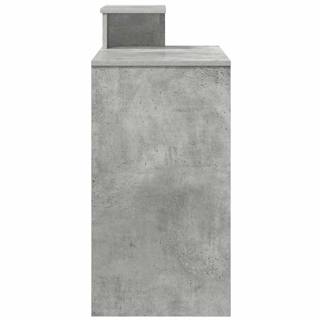 vidaXL Desk Concrete Grey 106 x 41 x 88.5 cm Engineered Wood