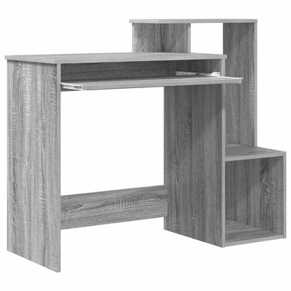 vidaXL Desk with Drawer Grey Sonoma 106 x 41 x 88.5 cm Engineered Wood