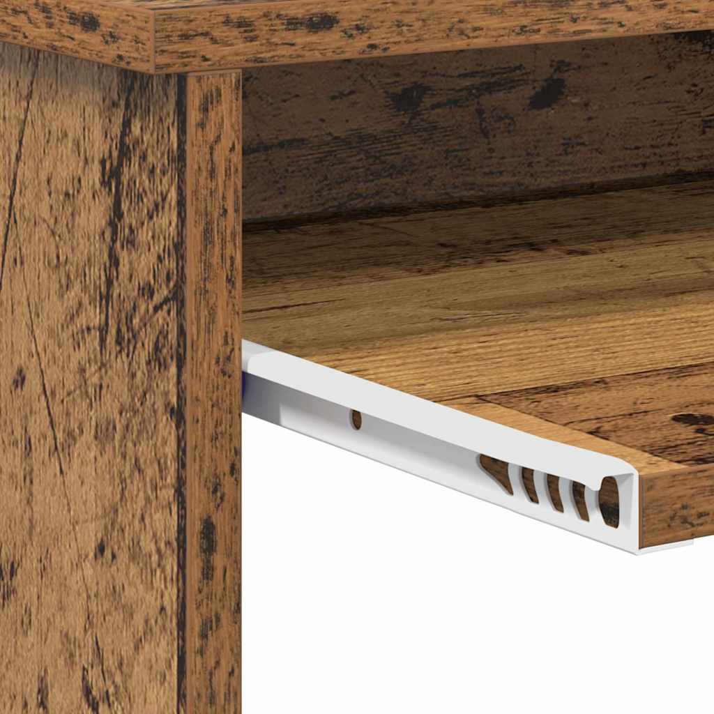 vidaXL Desk with Drawer Old Wood 106 x 41 x 88.5 cm Engineered Wood