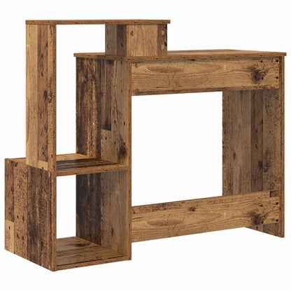 vidaXL Desk with Drawer Old Wood 106 x 41 x 88.5 cm Engineered Wood