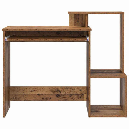 vidaXL Desk with Drawer Old Wood 106 x 41 x 88.5 cm Engineered Wood
