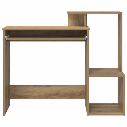 vidaXL Desk with Drawer Artisan Oak 106 x 41 x 88.5 cm Engineered Wood