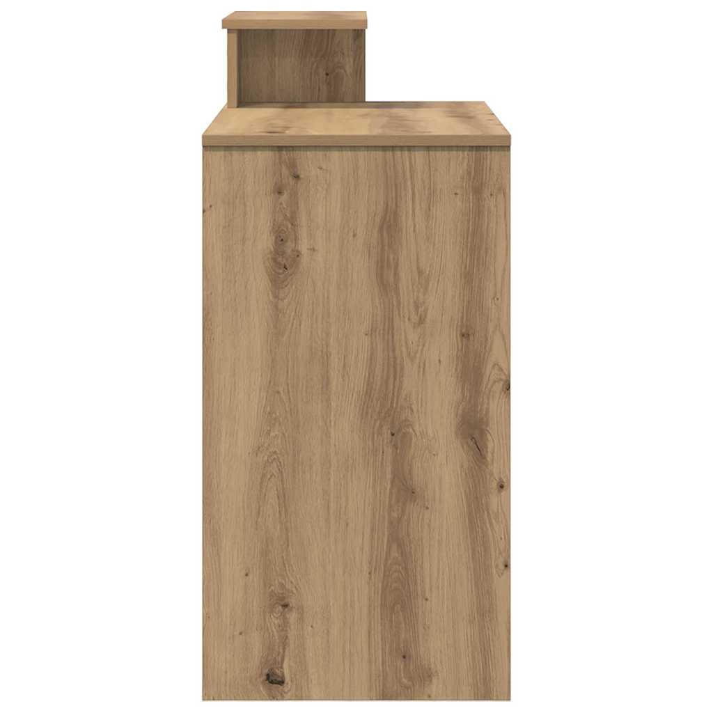 vidaXL Desk with Drawer Artisan Oak 106 x 41 x 88.5 cm Engineered Wood