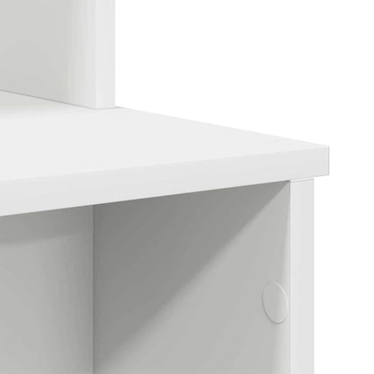 vidaXL Desk with Drawer White 120.5 x 44 x 88.5 cm Engineered Wood