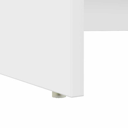 vidaXL Desk with Drawer White 120.5 x 44 x 88.5 cm Engineered Wood