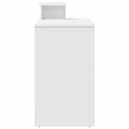 vidaXL Desk with Drawer White 120.5 x 44 x 88.5 cm Engineered Wood