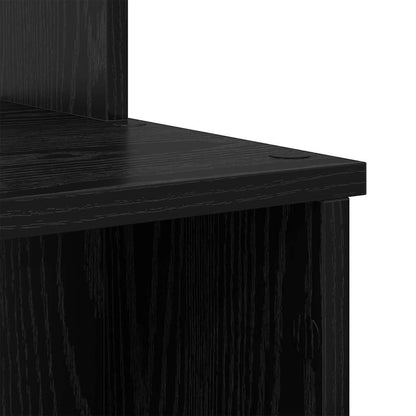 vidaXL Desk with Drawer Black Oak 120.5 x 44 x 88.5 cm Engineered Wood