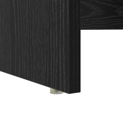 vidaXL Desk with Drawer Black Oak 120.5 x 44 x 88.5 cm Engineered Wood