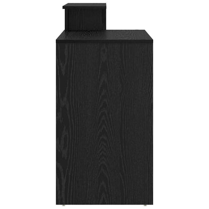 vidaXL Desk with Drawer Black Oak 120.5 x 44 x 88.5 cm Engineered Wood