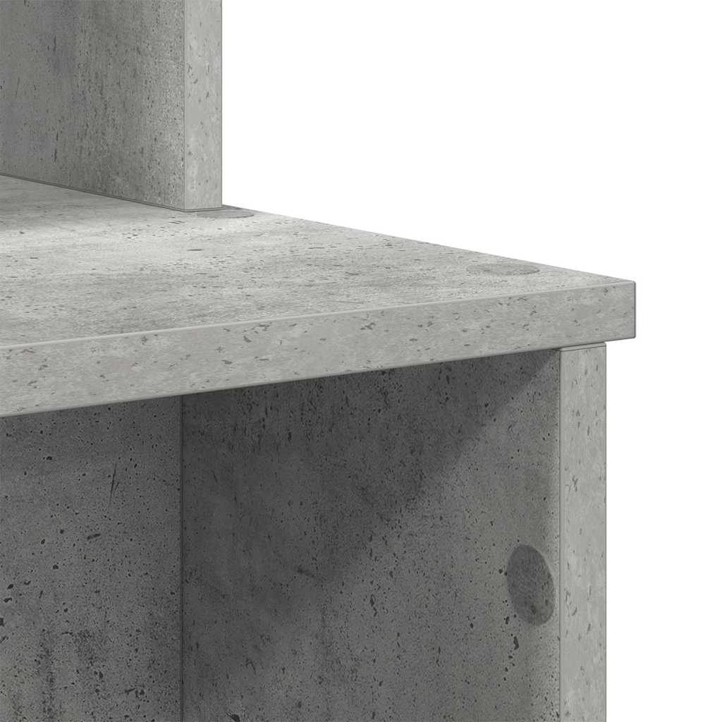 vidaXL Desk Concrete Grey 120.5 x 44 x 88.5 cm Engineered Wood
