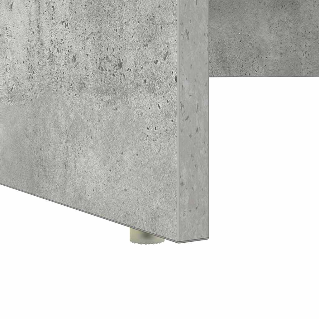 vidaXL Desk Concrete Grey 120.5 x 44 x 88.5 cm Engineered Wood