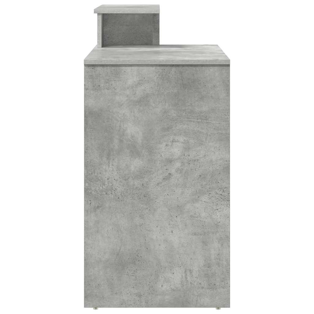 vidaXL Desk Concrete Grey 120.5 x 44 x 88.5 cm Engineered Wood