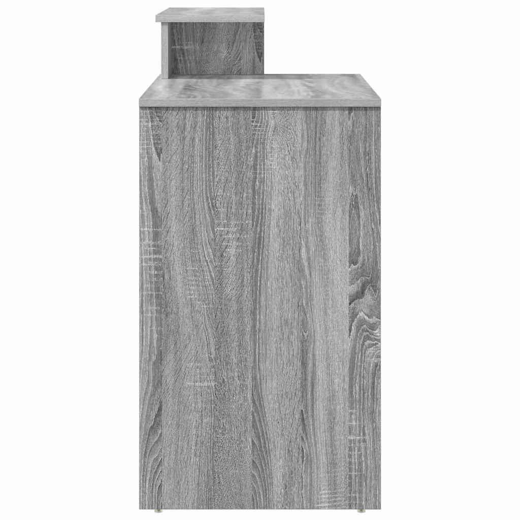 vidaXL Desk Grey Sonoma 120.5 x 44 x 88.5 cm Engineered Wood