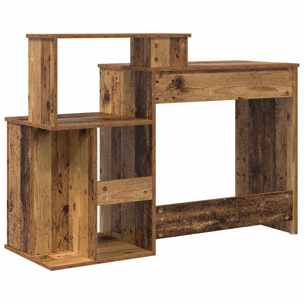 vidaXL Desk with Drawer Old Wood 120.5 x 44 x 88.5 cm Engineered Wood