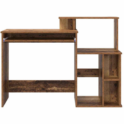 vidaXL Desk with Drawer Old Wood 120.5 x 44 x 88.5 cm Engineered Wood