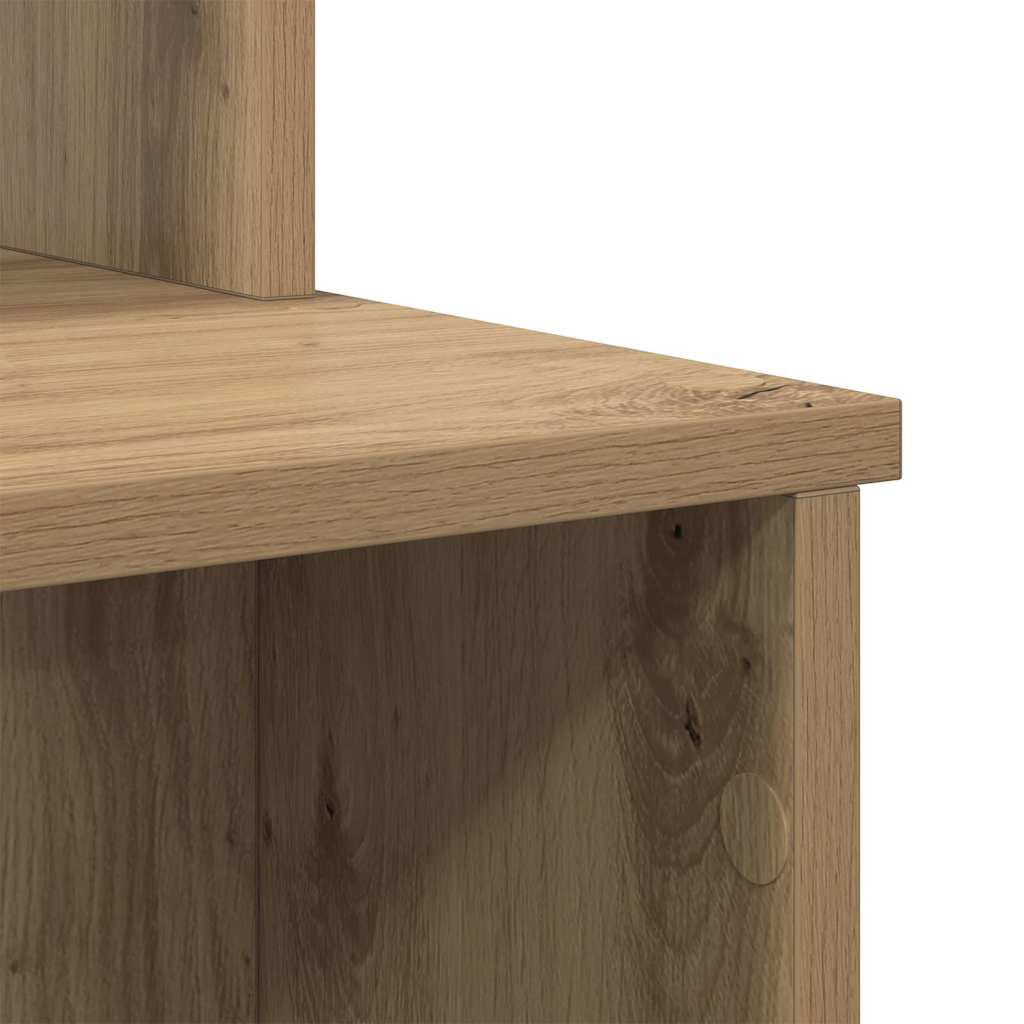 vidaXL Desk Artisan Oak 120.5 x 44 x 88.5 cm Engineered Wood