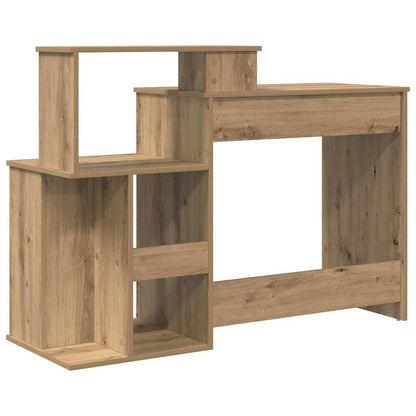 vidaXL Desk Artisan Oak 120.5 x 44 x 88.5 cm Engineered Wood