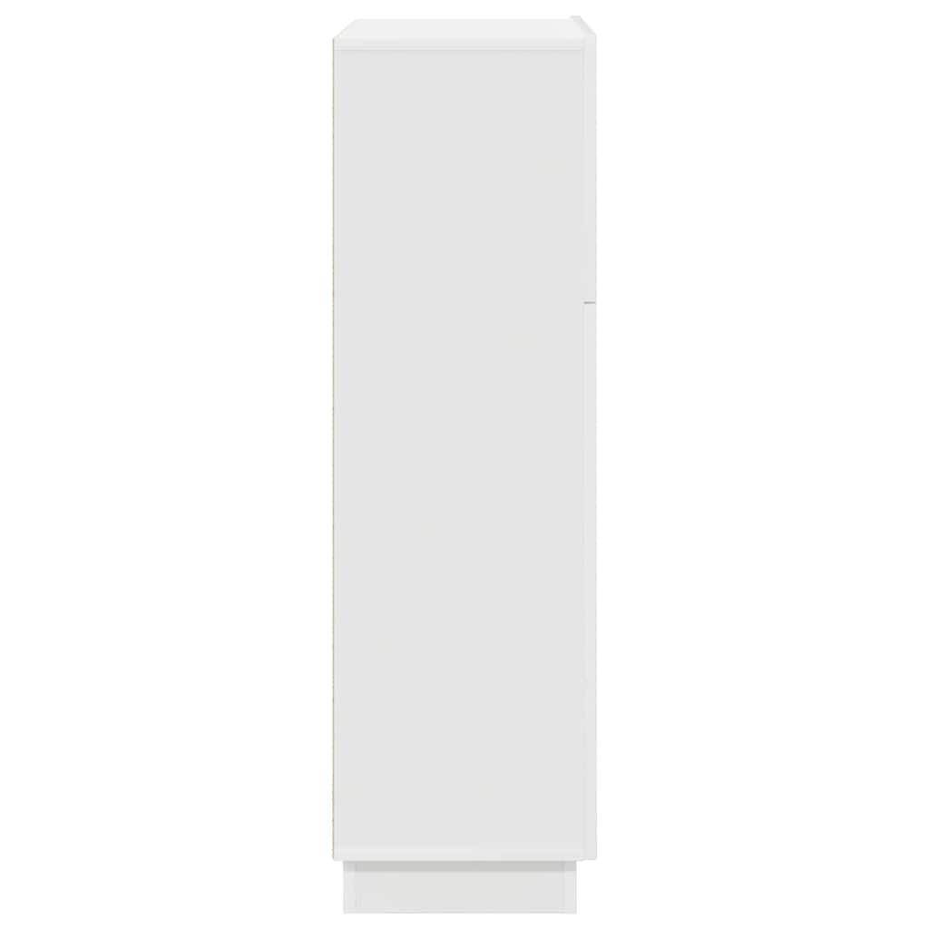 vidaXL Desk with Shelf White 71.5 x 31.5 x 106.5 cm Engineered Wood