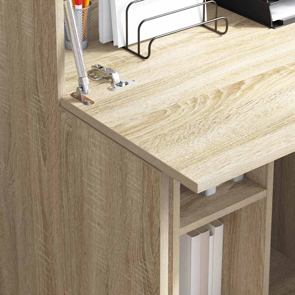 vidaXL Desk Sonoma Oak 71.5 x 31.5 x 106.5 cm Engineered Wood