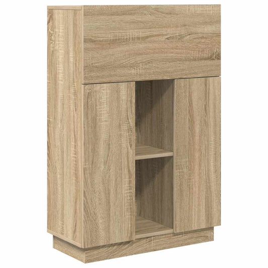 vidaXL Desk Sonoma Oak 71.5 x 31.5 x 106.5 cm Engineered Wood