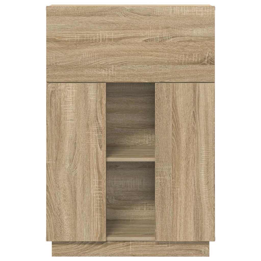 vidaXL Desk Sonoma Oak 71.5 x 31.5 x 106.5 cm Engineered Wood