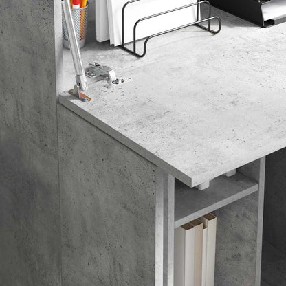 vidaXL Desk Concrete Grey 71.5 x 31.5 x 106.5 cm Engineered Wood