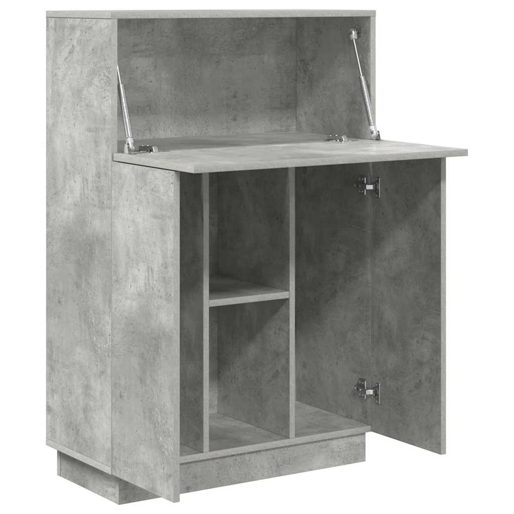 vidaXL Desk Concrete Grey 71.5 x 31.5 x 106.5 cm Engineered Wood