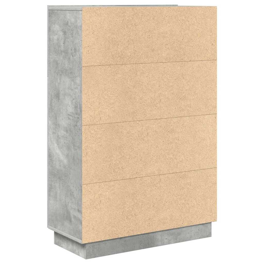vidaXL Desk Concrete Grey 71.5 x 31.5 x 106.5 cm Engineered Wood