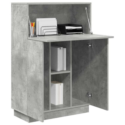 vidaXL Desk Concrete Grey 71.5 x 31.5 x 106.5 cm Engineered Wood