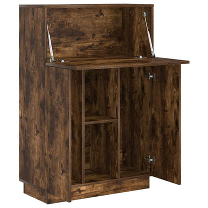 vidaXL Desk Smoked Oak 71.5 x 31.5 x 106.5 cm Engineered Wood