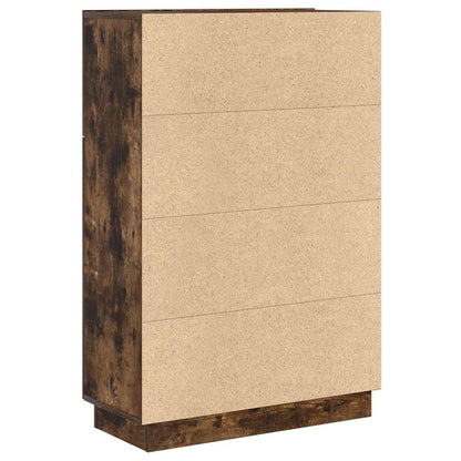 vidaXL Desk Smoked Oak 71.5 x 31.5 x 106.5 cm Engineered Wood