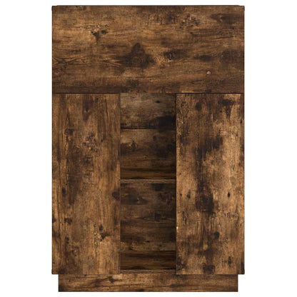 vidaXL Desk Smoked Oak 71.5 x 31.5 x 106.5 cm Engineered Wood