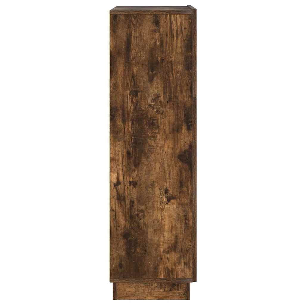 vidaXL Desk Smoked Oak 71.5 x 31.5 x 106.5 cm Engineered Wood