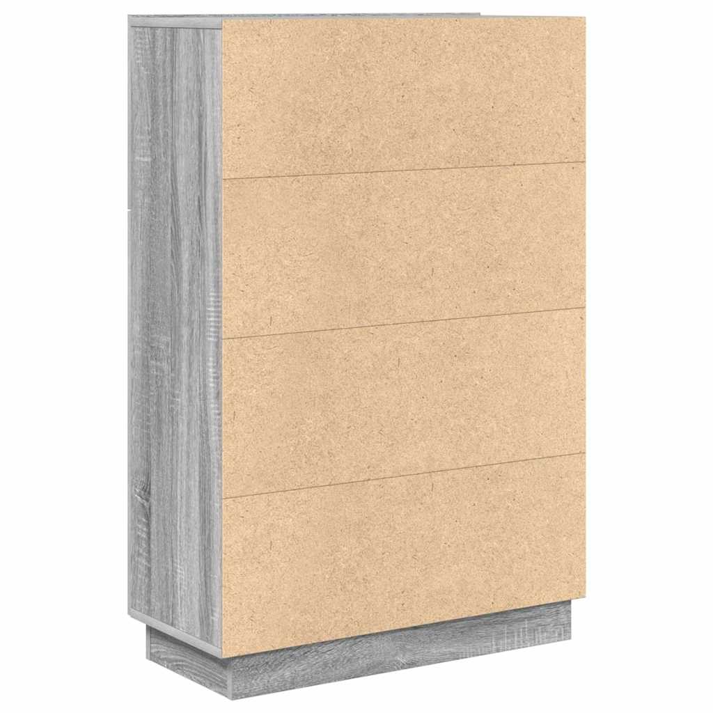 vidaXL Desk Grey Sonoma 71.5 x 31.5 x 106.5 cm Engineered Wood