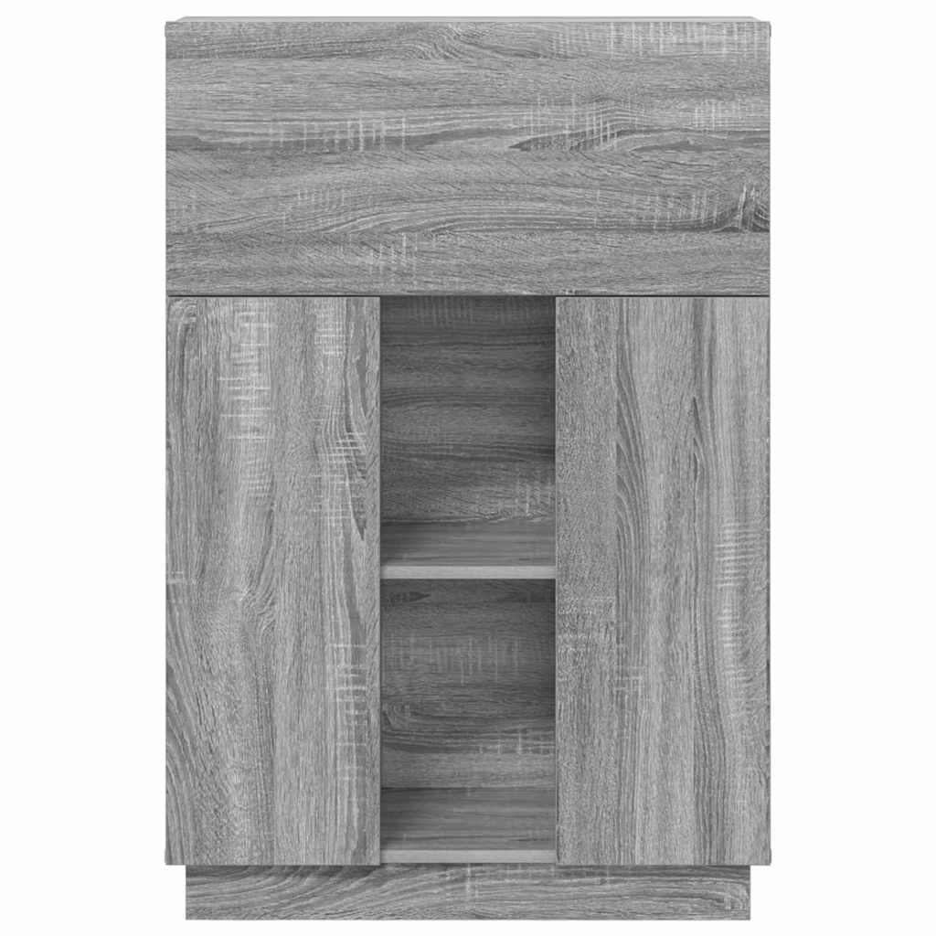 vidaXL Desk Grey Sonoma 71.5 x 31.5 x 106.5 cm Engineered Wood