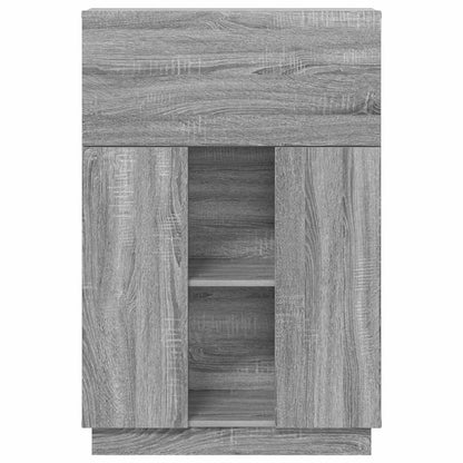 vidaXL Desk Grey Sonoma 71.5 x 31.5 x 106.5 cm Engineered Wood