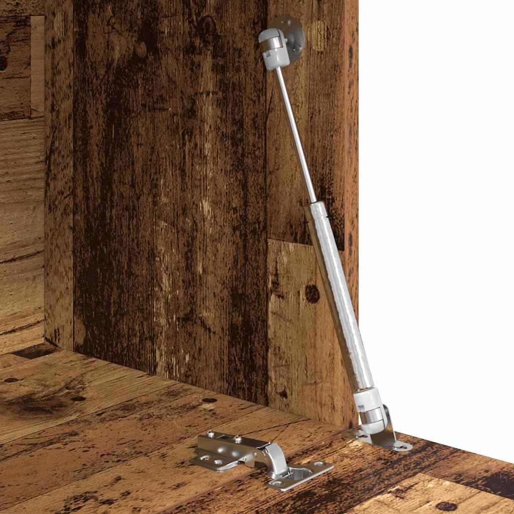 vidaXL Desk with Shelf Old Wood 71.5 x 31.5 x 106.5 cm Engineered Wood