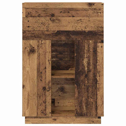 vidaXL Desk with Shelf Old Wood 71.5 x 31.5 x 106.5 cm Engineered Wood