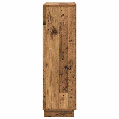 vidaXL Desk with Shelf Old Wood 71.5 x 31.5 x 106.5 cm Engineered Wood