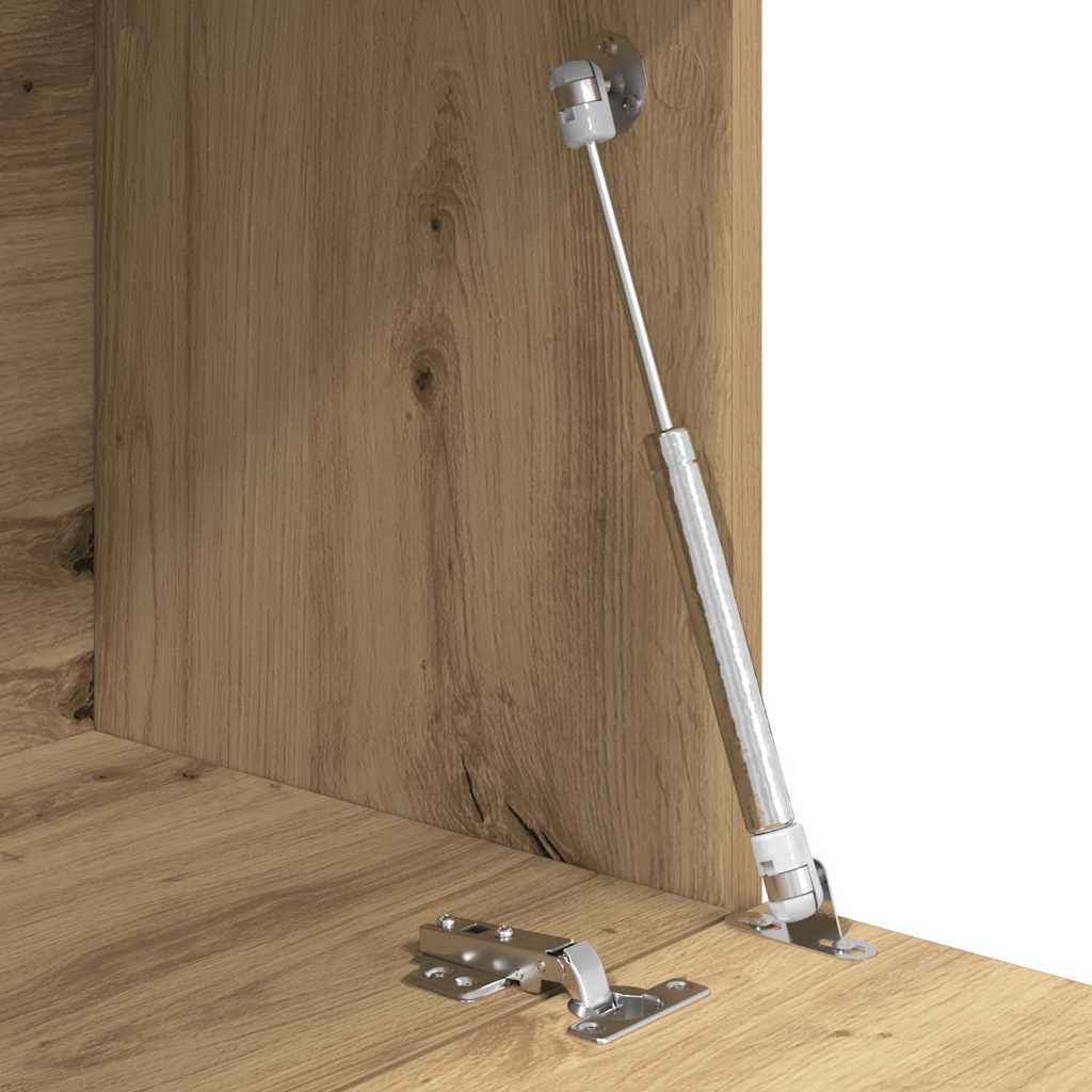 vidaXL Desk Artisan Oak Engineered Wood 71.5 x 31.5 x 106.5 cm
