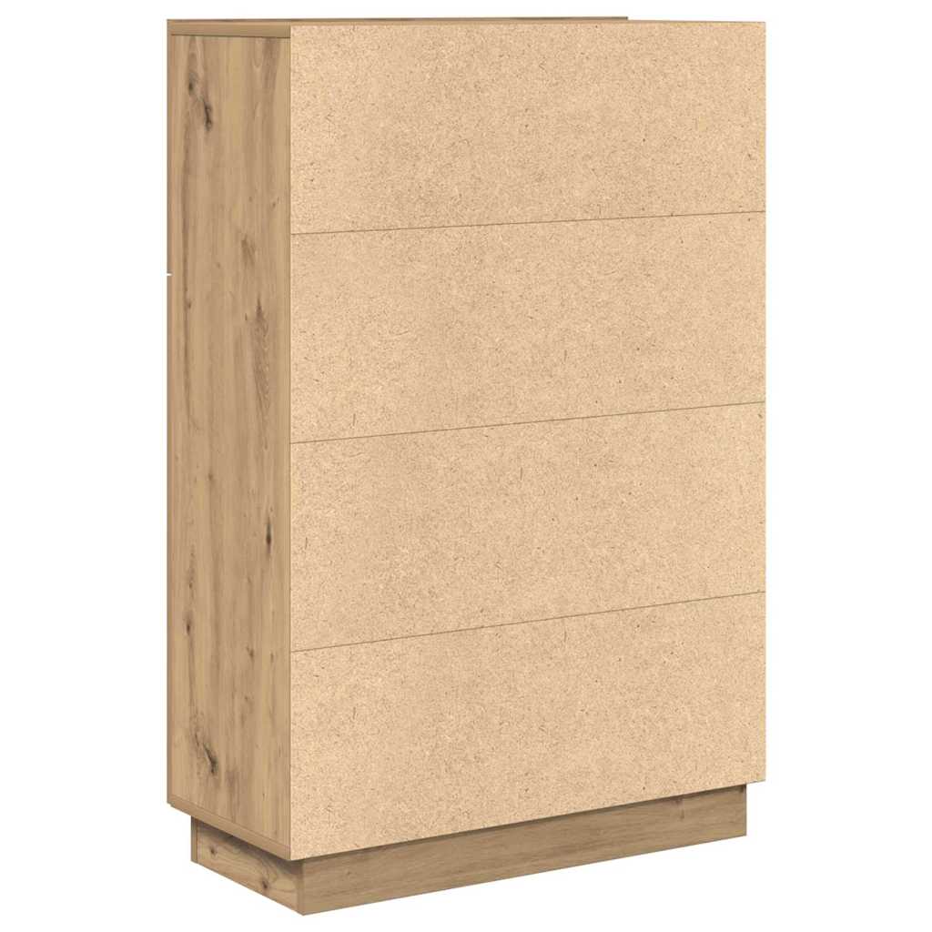 vidaXL Desk Artisan Oak 71.5 x 31.5 x 106.5 cm Engineered Wood